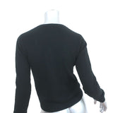 Le Superbe Cashmere Pineapple Cardigan Black Size Extra Small NEW