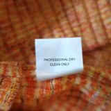 STAUD Cargo Sweater Blood Orange Ombre Rib Knit Size Small V-Neck Cardigan NEW