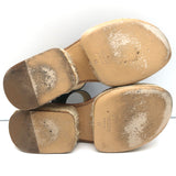 Gabriela Hearst Platform Espadrille Sandals Ryka Black Leather Size 36