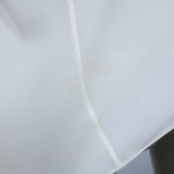 Theory Shirred Neck Top White Silk Size Small Cap Sleeve Blouse NEW