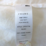 FRAME Top Lauren White Broderie Anglaise Ramie Size Small Sleeveless Blouse