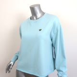 Spiritual Gangster Aloha Mazzy Sweatshirt Blue Size Medium Cropped Pullover NEW