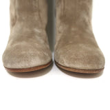 Gianvito Rossi Glen 85 Knee High Boots Beige Suede Size 36 NEW