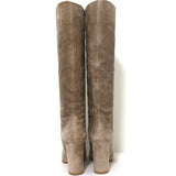 Gianvito Rossi Glen 85 Knee High Boots Beige Suede Size 36 NEW
