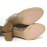 Gianvito Rossi Glen 85 Knee High Boots Beige Suede Size 36 NEW