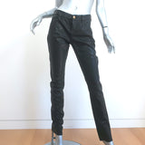 Current/Elliott The Leather Rendezvous Pants Black Size 26