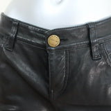 Current/Elliott The Leather Rendezvous Pants Black Size 26