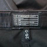 Current/Elliott The Leather Rendezvous Pants Black Size 26