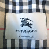 Burberry London Single Breasted Trench Coat Black Cotton-Blend Size US 4