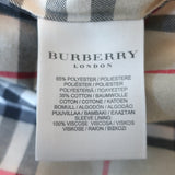 Burberry London Single Breasted Trench Coat Black Cotton-Blend Size US 4