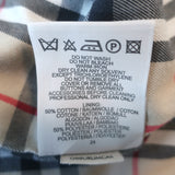 Burberry London Single Breasted Trench Coat Black Cotton-Blend Size US 4