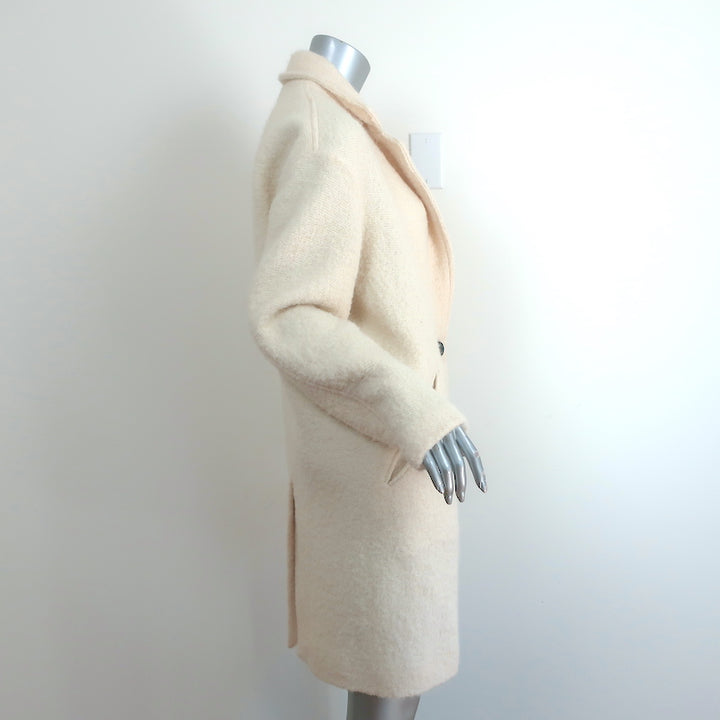 Isabel Marant Etoile Coat Dante Cream Boucle Size 38 Oversize Jacket