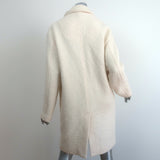 Isabel Marant Etoile Coat Dante Cream Boucle Size 38 Oversize Jacket