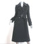 Max Mara Virgin Wool Trench Coat Charcoal Size 40 Double Breasted Jacket