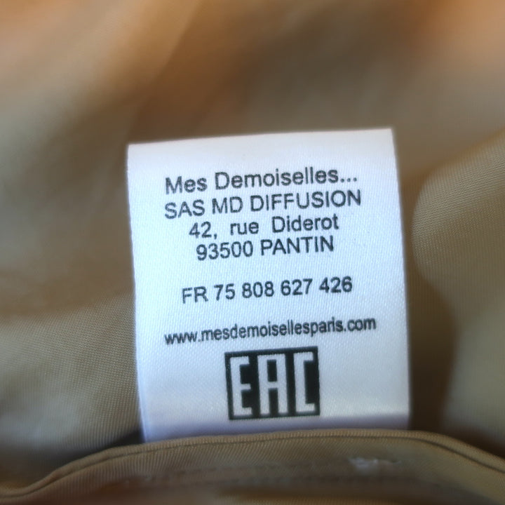 Mes Demoiselles Midi Skirt Lola Gold Satin Size 36