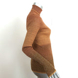 Ulla Johnson Turtleneck Top Zayn Gold Ombre Metallic Knit Size Small