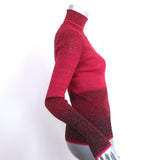 Ulla Johnson Turtleneck Top Zayn Fuchsia Ombre Metallic Knit Size Small