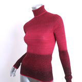 Ulla Johnson Turtleneck Top Zayn Fuchsia Ombre Metallic Knit Size Small