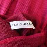 Ulla Johnson Turtleneck Top Zayn Fuchsia Ombre Metallic Knit Size Small
