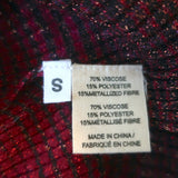 Ulla Johnson Turtleneck Top Zayn Fuchsia Ombre Metallic Knit Size Small