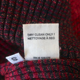 Ulla Johnson Turtleneck Top Zayn Fuchsia Ombre Metallic Knit Size Small