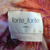 Forte Forte Maxi Dress Orchidea Fabulosa Pink Floral Print Silk Chiffon Size 0