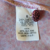 Forte Forte Maxi Dress Orchidea Fabulosa Pink Floral Print Silk Chiffon Size 0