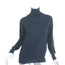 Stella McCartney Turtleneck Sweater Navy Virgin Wool-Silk Size 40