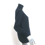 Stella McCartney Turtleneck Sweater Navy Virgin Wool-Silk Size 40