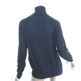 Stella McCartney Turtleneck Sweater Navy Virgin Wool-Silk Size 40
