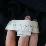 Stella McCartney Turtleneck Sweater Navy Virgin Wool-Silk Size 40