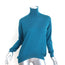 Stella McCartney Turtleneck Sweater Blue Wool-Silk Size 38