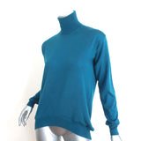 Stella McCartney Turtleneck Sweater Blue Wool-Silk Size 38