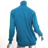 Stella McCartney Turtleneck Sweater Blue Wool-Silk Size 38