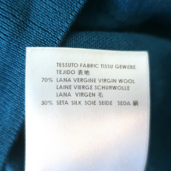 Stella McCartney Turtleneck Sweater Blue Wool-Silk Size 38