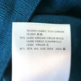 Stella McCartney Turtleneck Sweater Blue Wool-Silk Size 38