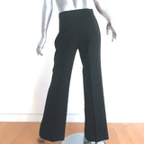 Ralph Lauren Collection Wide Leg Tuxedo Pants Black Wool Size 4