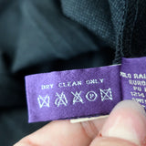 Ralph Lauren Collection Wide Leg Pants Black Wool Size 4