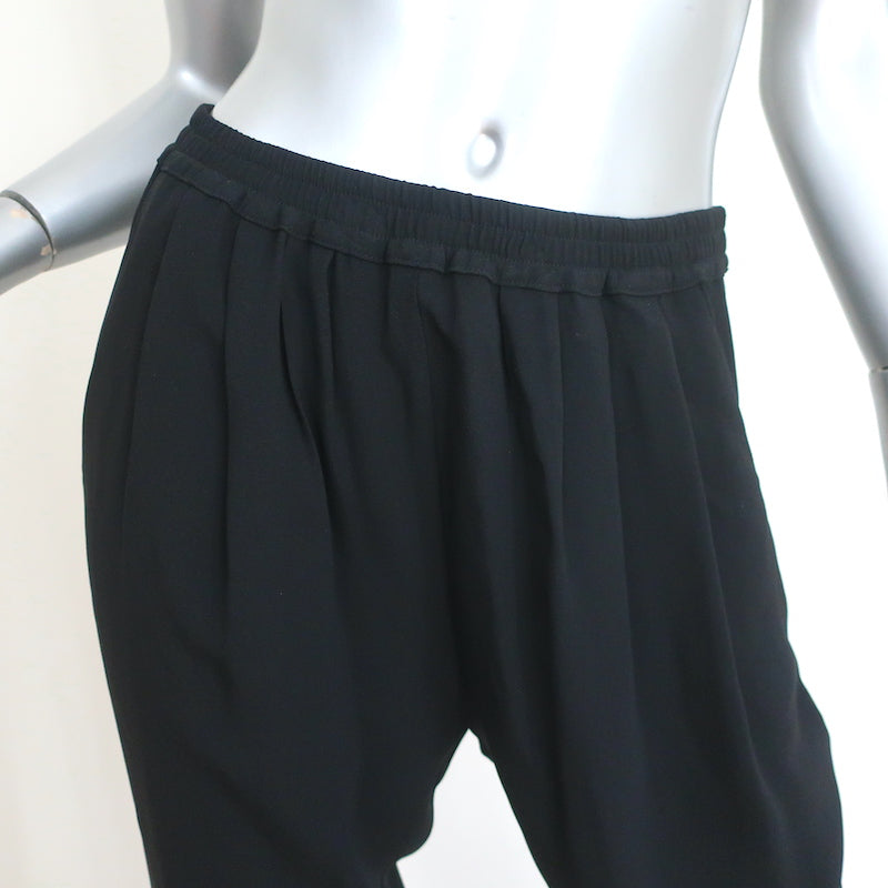 Stella McCartney Jogger Pants Black Crepe Size 36