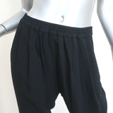 Stella McCartney Jogger Pants Black Crepe Size 36