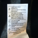 Vince Shoulder-Button Cashmere Sweater Gray/Navy Stripe Size Extra Small