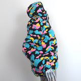 A Bathing Ape Camo Reversible Puffer Jacket Black/Multi Size Small Hooded Coat