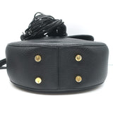 Altuzarra Ghianda Knot Saddle Bag Black Grained Leather Crossbody