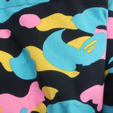 A Bathing Ape Camo Reversible Puffer Jacket Black/Multi Size Small Hooded Coat