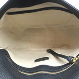 Altuzarra Ghianda Knot Saddle Bag Black Grained Leather Crossbody