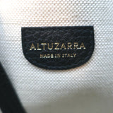 Altuzarra Ghianda Knot Saddle Bag Black Grained Leather Crossbody