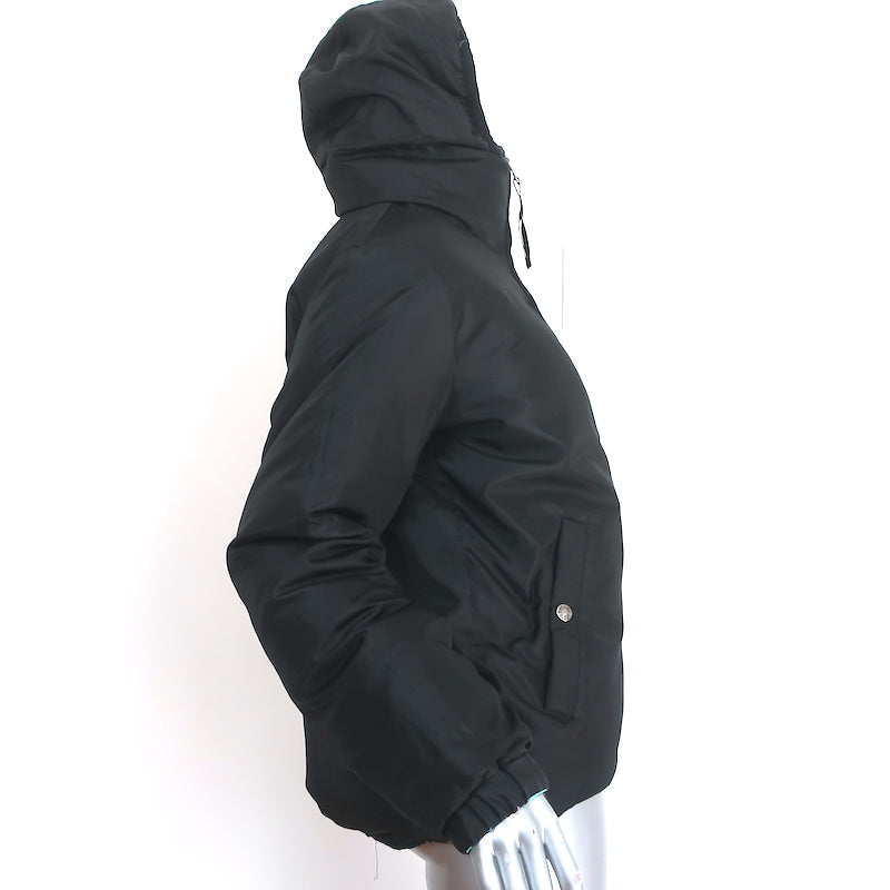 A Bathing Ape Camo Reversible Puffer Jacket Black/Multi Size Small Hooded Coat