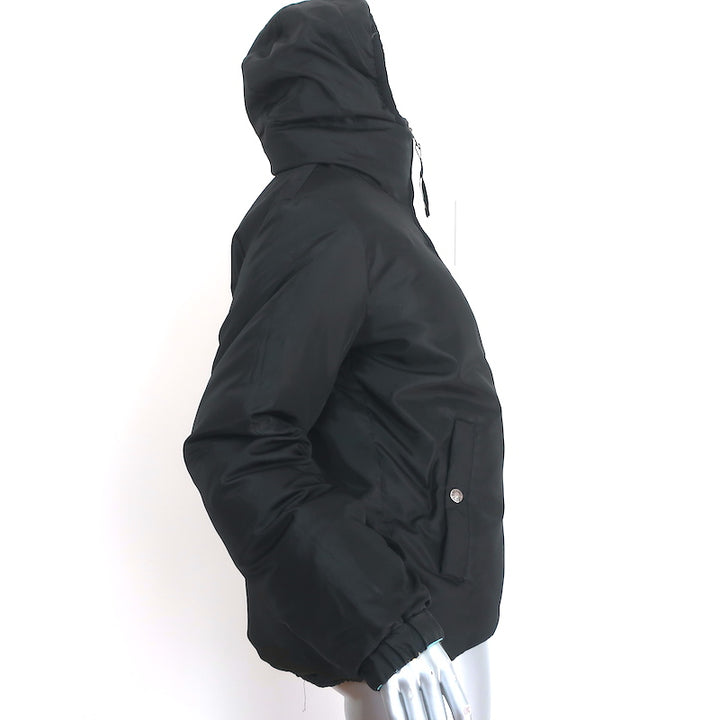 A Bathing Ape Camo Reversible Puffer Jacket Black/Multi Size Small Hooded Coat