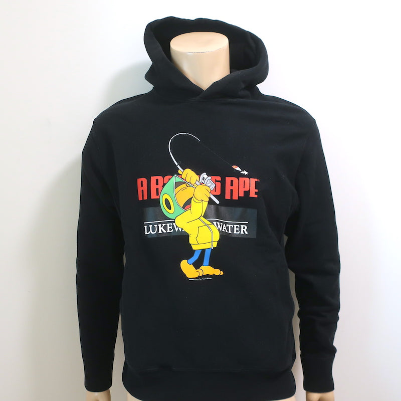 BAPE Mix logo full zip hoodie black A Bathing Ape Size XL
