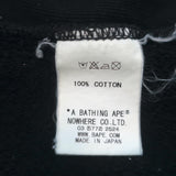 BAPE A Bathing Ape in Lukewarm Water Fishing Hoodie Sweatshirt Black Size Medium